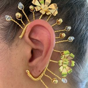 HANDMADE EAR CUFF - BATHED IN 24K GOLD